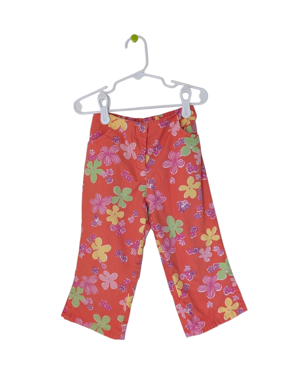 Lilly Pulitzer Vintage Coral Floral Girls' Capri Pants
